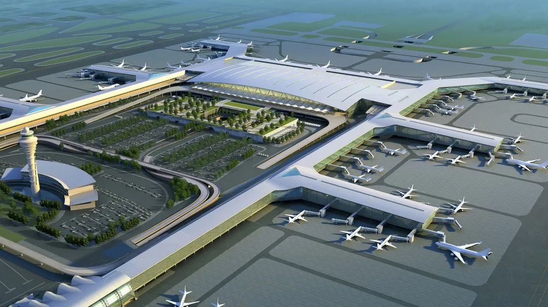 12.22 广州白云国际机场三期扩建工程东四指廊钢网架完成首次提升1.jpg